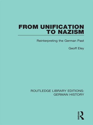 cover image of From Unification to Nazism